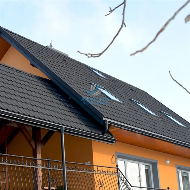 Color Coated Stone Metal Bond Roof Tiles